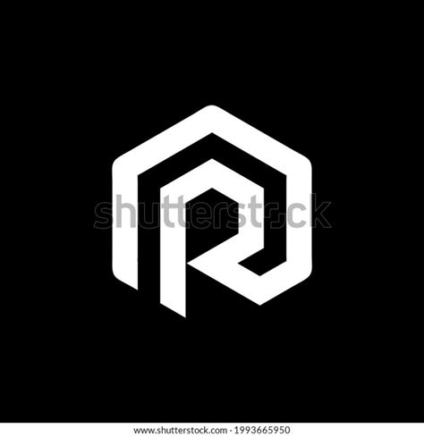 R Monogram Logo Design Modern Creative Stock Vector (Royalty Free ...