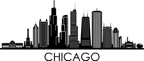 Chicago Skyline Silhouette Stencil Cheap Store | www.pinnaxis.com