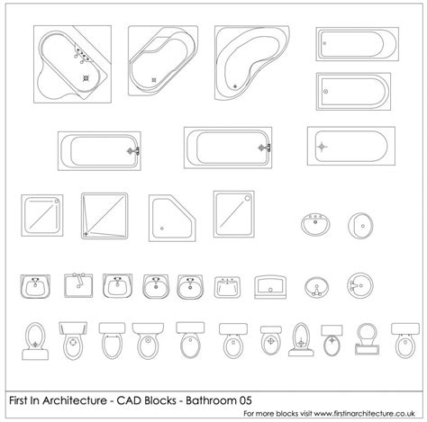 Free Bathroom CAD Blocks