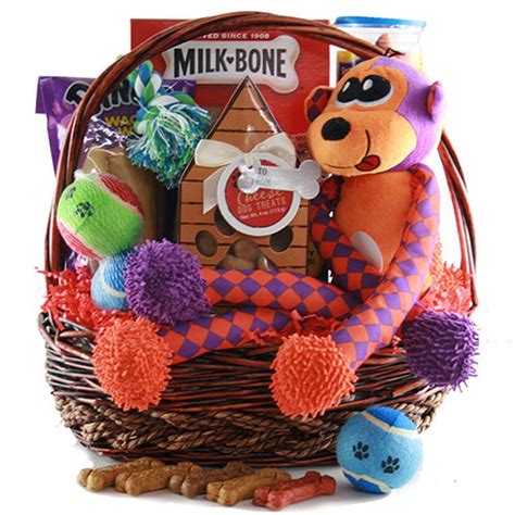 Dogs Fun Day: Pet Dog Gift Basket at Gift Baskets ETC | Pet gift basket ...