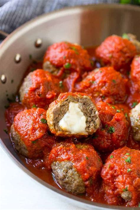 Mozzarella Stuffed Meatballs | The Recipe Critic