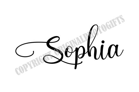 Sophia Name Handwriting Calligraphy Sticker By Sollunadesigns ...