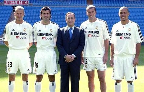 The four Real Madrid 'Galácticos' legends with Real Madrid President in ...