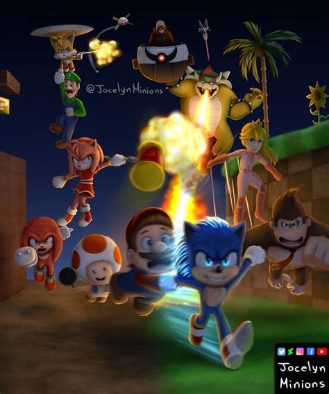 Sonic Movie And Super Mario Movie Crossover by JocelynMinions on DeviantArt