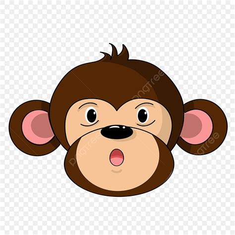 Cartoon Surprised Monkey Face Clipart, Monkey Face Clipart, Face ...