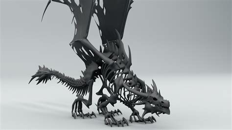 Dragon skeleton 3D model - TurboSquid 1259128