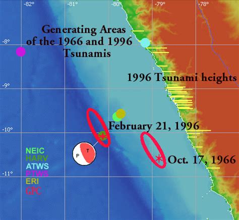 PERU - EARTHQUAKE AND TSUNAMI OF 21 FEBRUARY 1996 2007 IN NORTHERN PERU ...