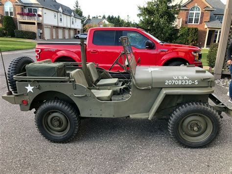 ORIGINAL WWII 1945 JEEP WILLYS MB MATCHING #'S US ARMY MILITARY ~ RUNS ...