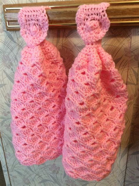 Decorative Crochet Hand Towels Set of 2 - Etsy