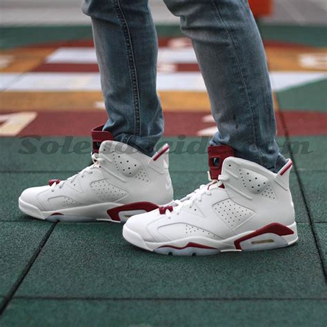 Air Jordan 6 "Maroon" - On-Feet Images - SneakerNews.com