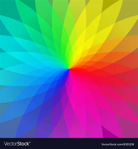 Color wheel abstract geometric stripes Royalty Free Vector