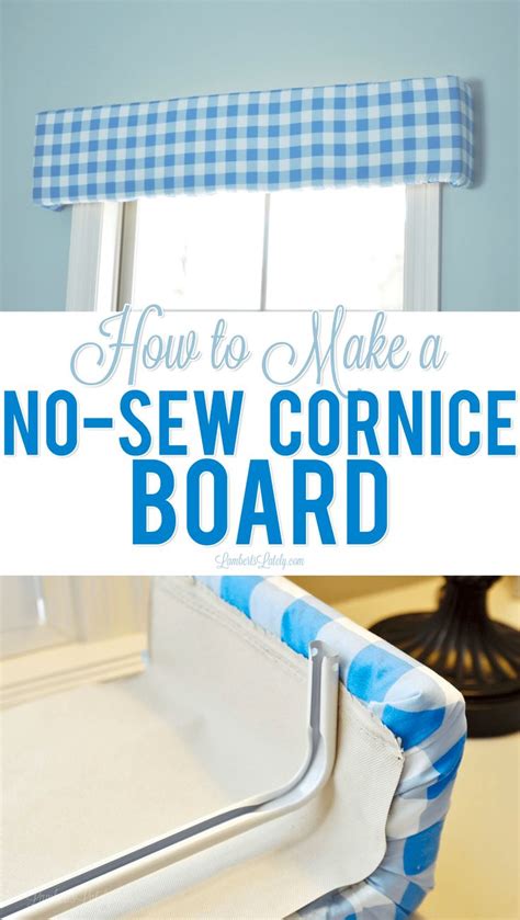 DIY No-Sew Styrofoam Cornice Board Tutorial