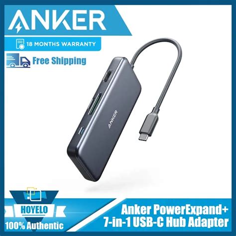 Anker USB C Hub, PowerExpand+ 7-in-1 USB C Hub Adapter, with 4K HDMI ...