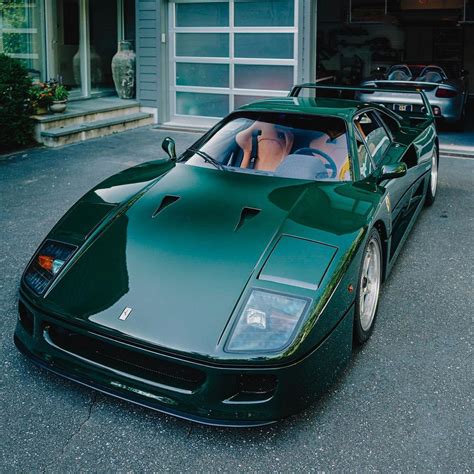 Green Ferrari F40 | Ferrari f40, Classic cars, Vintage cars