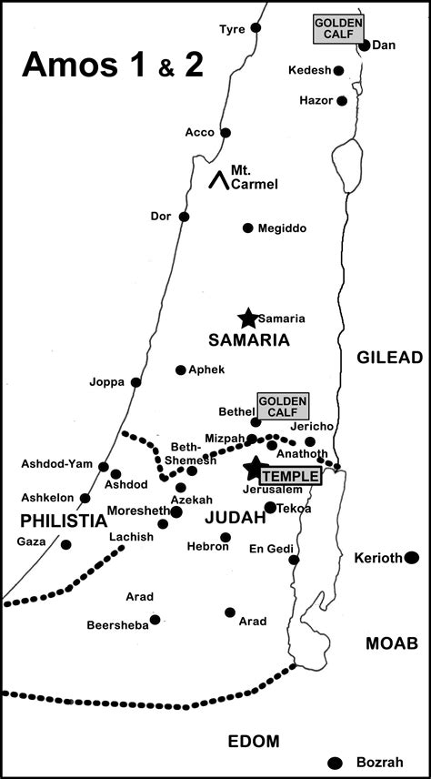 Amos Bible Study Maps