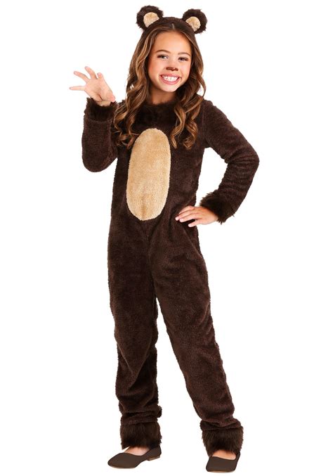 Kid's Fuzzy Brown Bear Costume | Bear Costumes