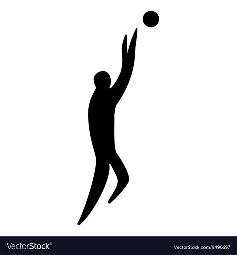 Athlete man basketball player silhouette Vector Image