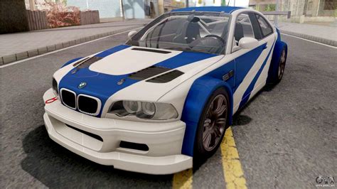 BMW M3 GTR NFS Most Wanted para GTA San Andreas