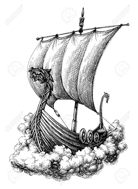 Viking Boat Drawing at GetDrawings | Free download