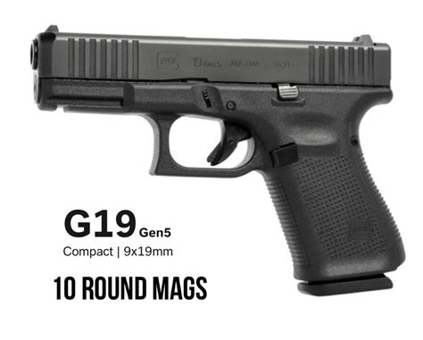 Glock 19 G19 Gen 5 10 Round Mags - For Sale - New :: Guns.com