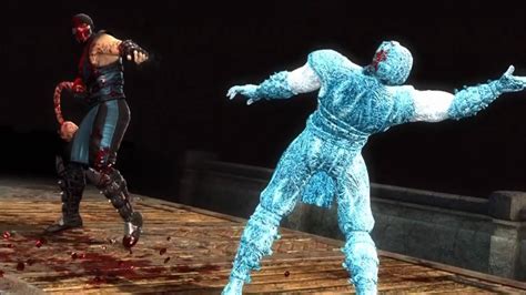 Mortal Kombat 9 Sub-Zero Fatality 1, 2, Stage And Babality **No DLC ...