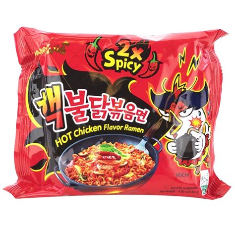 Samyang Spicy Hot Chicken Ramen Stir-Fried Noodles 2 X Spicy 4.93 Oz ...