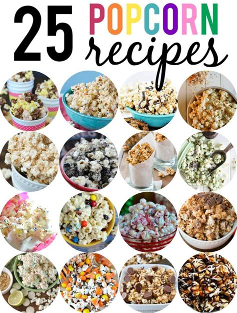 Popcorn Recipes - REASONS TO SKIP THE HOUSEWORK