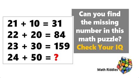 Math Riddles: Only 1% Genuis Can Solve This Tricky Mathematics Puzzle ...