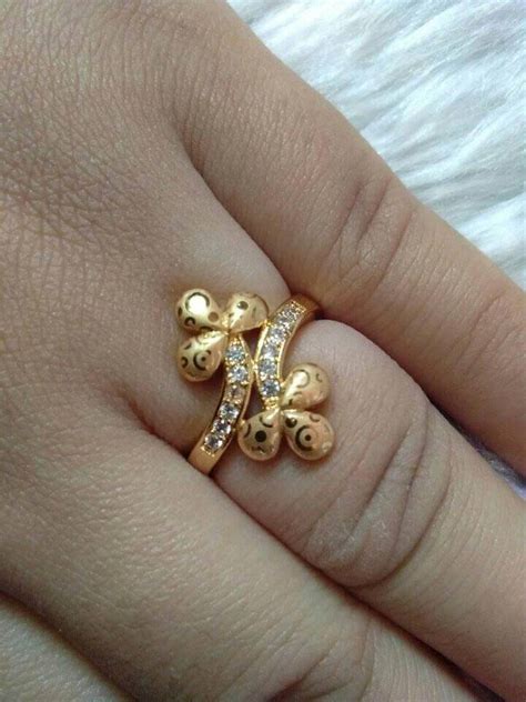 Beautiful Gold plated Finger Ring Designs - K4 Fashion