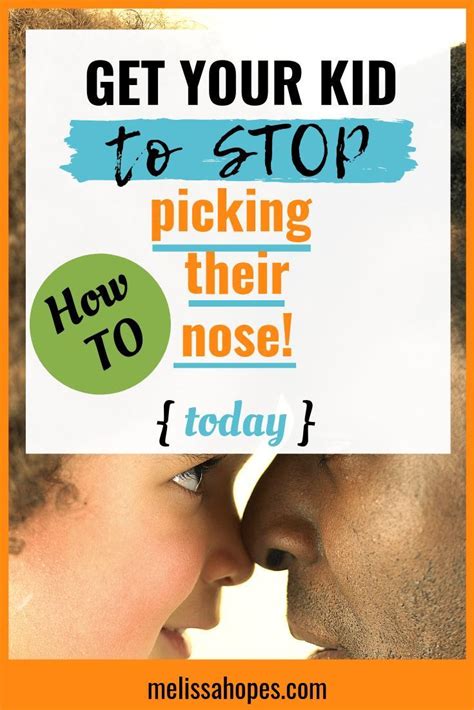 How to get your kid to stop picking their nose | Nose picking, Nose ...