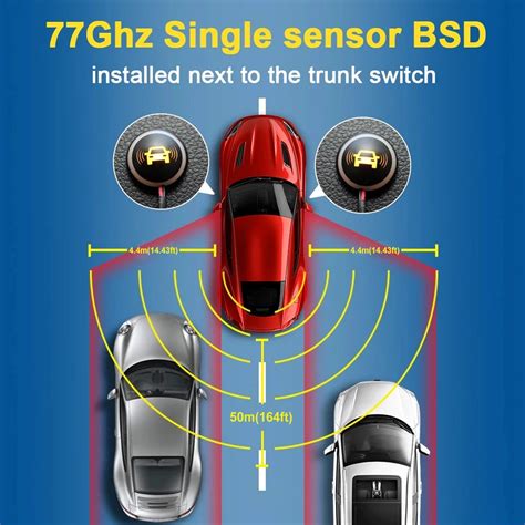 BSD Blind Spot Detection System 77Ghz Millimeter Wave Radar Horizontal ...