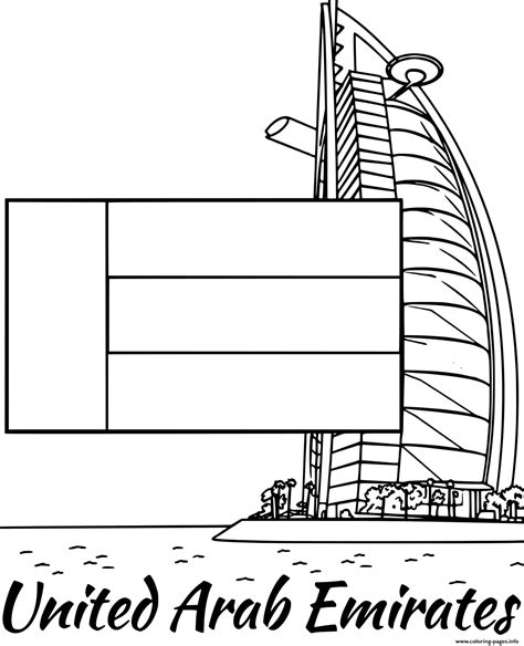 Uae Flag Coloring Pages - Learny Kids