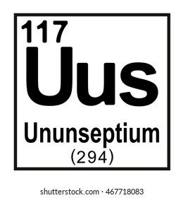 Periodic Table Element Ununtrium Stock Vector (Royalty Free) 467718092