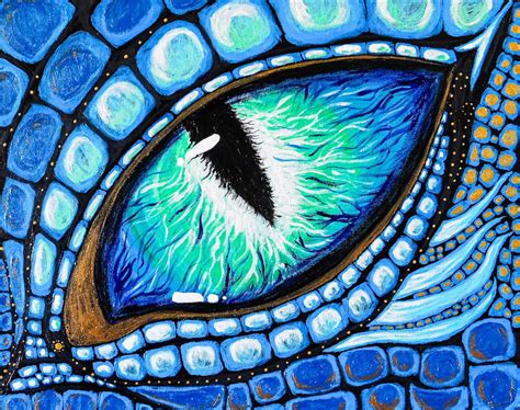 Dragon Eye Acrylic Painting - Etsy