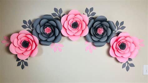 Diy Paper Flower Wall Decor Step By | Shelly Lighting