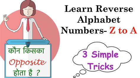 Learn Reverse Alphabet Numbers With Tricks- Z to A | Coding-Decoding ...