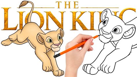 How to draw Nala running fast - The Lion King