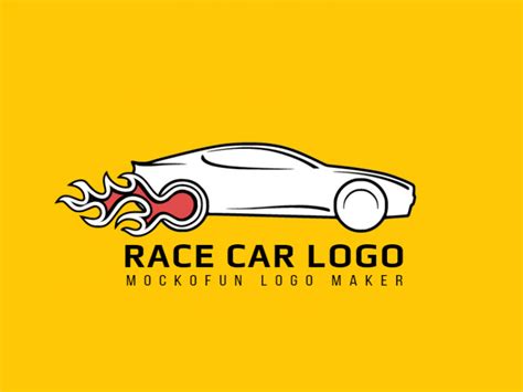 Race Car Logo - MockoFUN