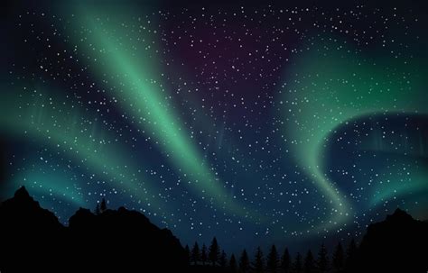 Northern Lights Aurora Background 11163963 Vector Art at Vecteezy