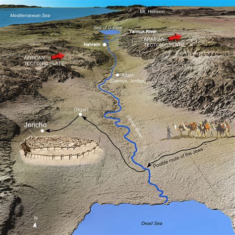 Crossing The Jordan River Map - Share Map