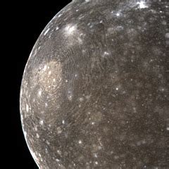 Callisto, moon of Jupiter - The Solar System on Sea and Sky