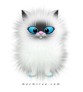 Fluffy Cat Cartoon - Dogs And Cats Wallpaper