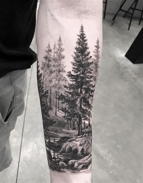 Awesome forest scenery for sleeve tattoo!🏞🌲 #sleevetattoos | Nature ...