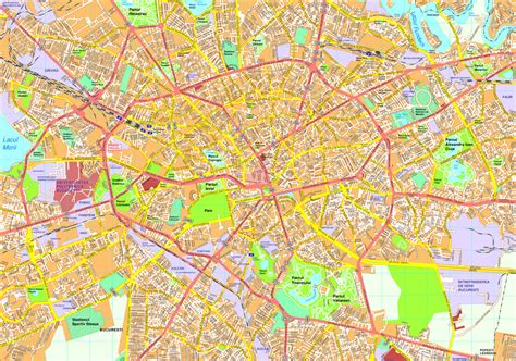 Bucharest Vector map. Eps Illustrator Map | Vector World Maps