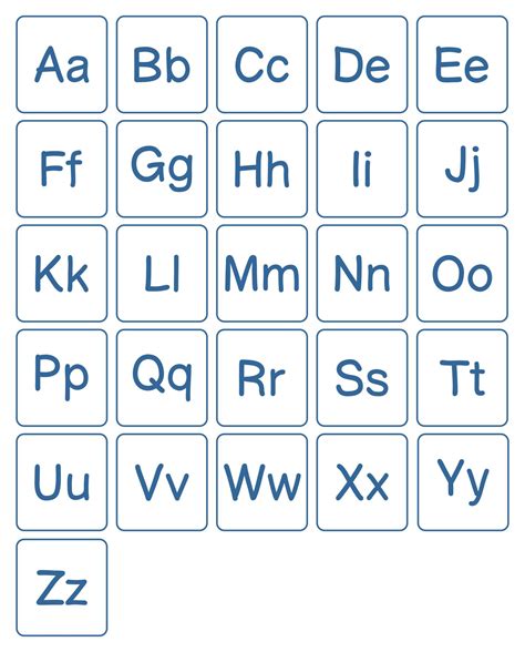 Upper Case Lower Case Alphabet