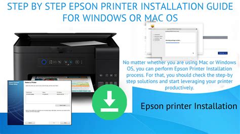 Step By Step Epson Printer Installation Guide For Windows or Mac OS ...