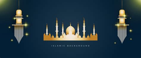 Islamic Background with Golden Color 1100313 Vector Art at Vecteezy