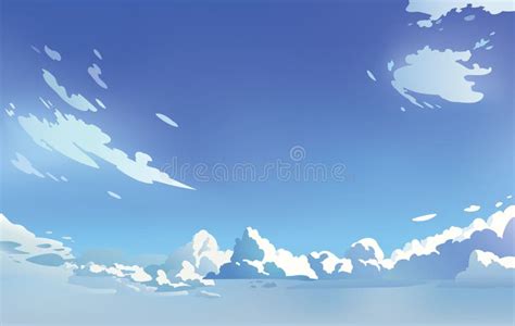 Anime Background Scenery Clouds