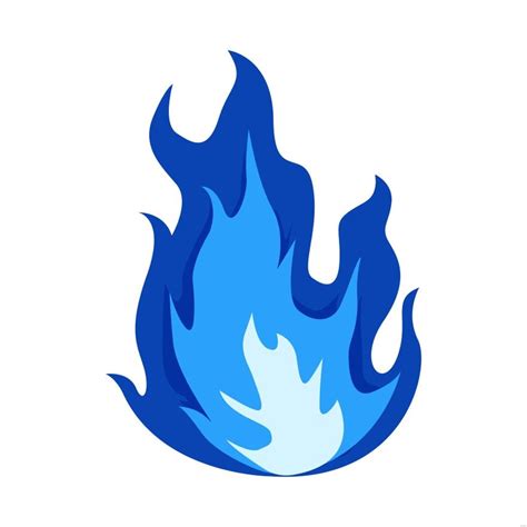 Blue Fire Illustration in Illustrator, SVG, JPG, EPS, PNG - Download ...