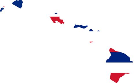 Hawaii Flag Map - Mapsof.Net